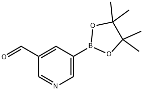 5-甲酰基吡啶-3-硼酸酯 结构式