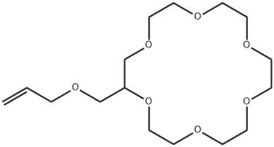 2-(烯丙氧基甲基)-18-冠-6-醚 结构式