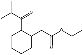 ethyl 2-(2-methyl-1-oxopropyl)cyclohexaneacetate 结构式