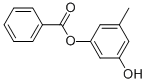 3-羟基-5-甲基苯基苯甲酸酯 结构式