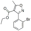 3-(2-溴苯基)-5-甲基异噁唑-4-甲酸乙酯 结构式