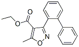 3-(2-联苯基)-5-甲基异噁唑-4-甲酸乙酯 结构式