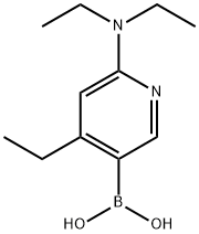 6-(diethylaMino)-4-ethylpyridin-3-ylboronic acid 结构式