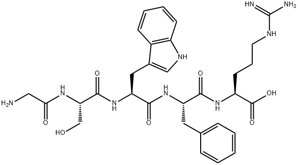 [Trp3,Arg5]-Ghrelin (1-5) (human, rat) 结构式