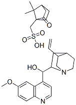 (8alpha)-6'-methoxycinchonan-9(R)-ol mono[(1S)-7,7-dimethyl-2-oxobicyclo[2.2.1]heptane-1-methanesulphonate] 结构式