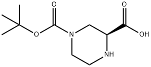 (S)-1-BOC-3-甲酸哌嗪 结构式