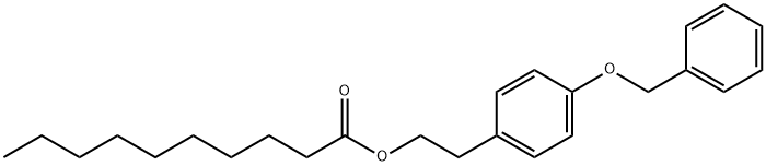 4-苄氧基苯基乙基葵酸酯 结构式