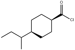 Cyclohexanecarbonyl chloride, 4-(1-methylpropyl)-, cis- (9CI) 结构式