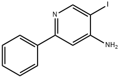 4-Amino-5-iodo-2-phenylpyridine 结构式