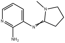 2-Amino-3-(1-methyl-2-pyrrolidinylidene)aminopyridine 结构式