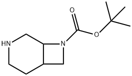 8-BOC-3,8-二氮杂双环[4.2.0]辛烷 结构式