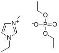 1-乙基-3-甲基咪唑二乙基磷酸盐 结构式