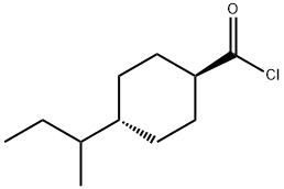 Cyclohexanecarbonyl chloride, 4-(1-methylpropyl)-, trans- (9CI) 结构式