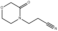4-Morpholinepropanenitrile,  3-oxo- 结构式