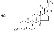 21-氨基-17-羟基孕烯二酮盐酸盐 结构式
