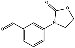 3-(2-氧代恶唑烷-3-基)苯甲醛 结构式