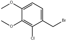 1-(溴甲基)-2-氯-3,4-二甲氧基苯 结构式