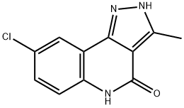 8-氯-3-甲基-2,5-二氢-4H-吡唑并[4,3-C]喹啉-4-酮 结构式