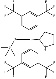 (2S)-2-[双[3,5-双(三氟乙基)苯基][(三甲基硅酯)氧基]甲基]-吡咯烷 结构式
