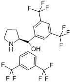 S-Α,Α-双(3,5-二三氟甲基苯基)脯氨醇 结构式