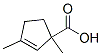 2-Cyclopentene-1-carboxylic acid, 1,3-dimethyl- (9CI) 结构式