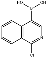 (1-氯-4-异喹啉)-硼酸 结构式