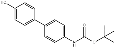 4-(4-BOC-氨基苯基)苯酚 结构式