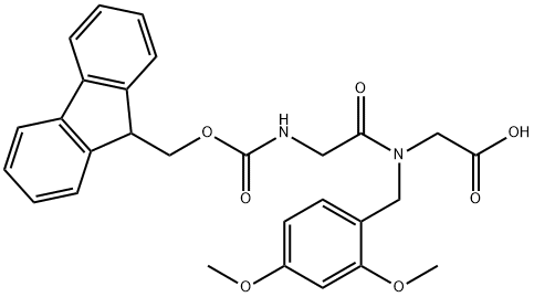 2-(2-((((9H-Fluoren-9-yl)methoxy)carbonyl)amino)-N-(2,4-dimethoxybenzyl)acetamido)aceticacid