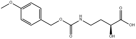 (S)-2-Hydroxy-4-[N-(p-methoxybenzyloxycarbonyl)amino]butyric acid 结构式