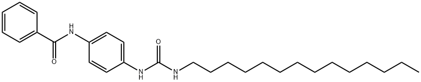 BENZAMIDE, N-[4-[[(TETRADECYLAMINO)CARBONYL]AMINO]PHENYL]- 结构式