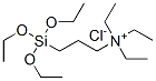 triethyl[3-(triethoxysilyl)propyl]ammonium chloride 结构式