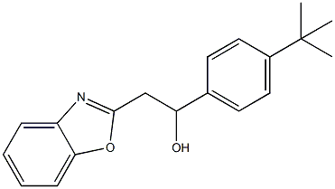 2-(苯并[D]噁唑-2-基)-1-(4-(叔丁基)苯基)乙烷-1-醇 结构式