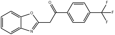 2-(苯并[D]恶唑-2-基)-1-(4-(三氟甲基)苯基)乙烷-1-酮 结构式