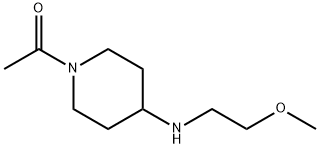 1-{4-[(2-甲氧基乙基)氨基]哌啶-1-基}乙基-1-酮 结构式