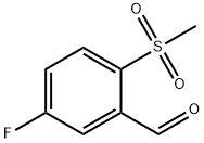5-FLUORO-2-(METHYLSULFONYL)BENZALDEHYDE
 结构式