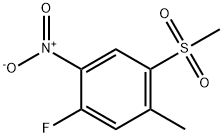 1-氟-5-甲基-4-(甲基磺酰基)-2-硝基苯 结构式