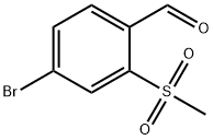 2-甲砜基-4-溴苯甲醛 结构式