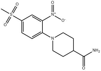 1-(4-(Methylsulfonyl)-2-nitrophenyl)piperidine-4-carboxamide