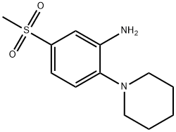 5-(甲基磺酰基)-2-(哌啶-1-基)苯胺 结构式