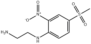 N1-(4-(甲基磺酰基)-2-硝基苯基)乙烷-1,2-二胺 结构式