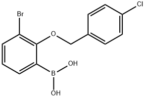 (3-Bromo-2-((4-chlorobenzyl)oxy)phenyl)boronicacid