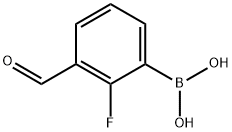 2-氟-3-甲酰基苯基硼酸 结构式