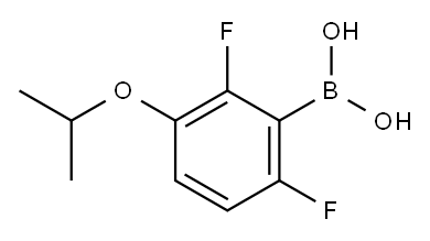 2,6-二氟-3-异丙氧基苯基硼酸 结构式