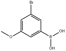 3-溴-5-甲氧基苯基硼酸 结构式
