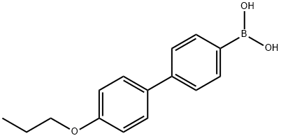 4-(4'-丙氧基苯基)苯基硼酸 结构式