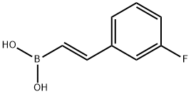 反式-2-(3-氟苯基)乙烯基硼酸 结构式