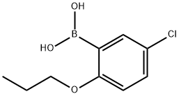 5-氯-2-丙氧基苯基硼酸 结构式