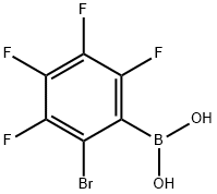 2-溴-3,4,5,6-四氟苯硼酸 结构式