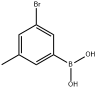 3-溴-5-甲基苯基硼酸 结构式