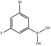 3-溴-5-氟苯硼酸 结构式